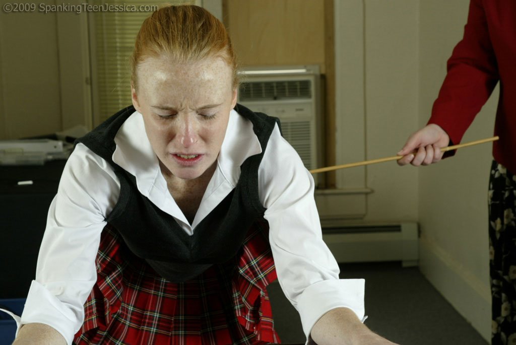 Hard schoolgirl caning