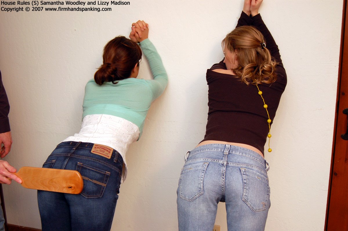 Girls their bottoms spanked soundly
