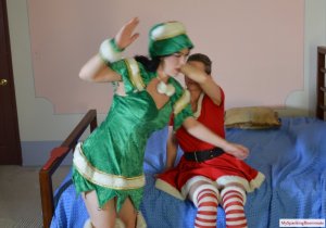My Spanking Roommate - Mother/daughter Christmas Spanking - image 1
