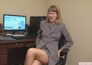 My Spanking Roommate - Clare Spanked For Pleasuring Herself In Office - image 6