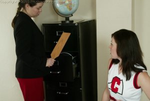 Real Spankings - Donna's Cheerleader Punishment-paddle - image 3