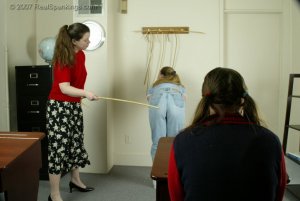 Real Spankings - Carrie & Amy Caned - image 11