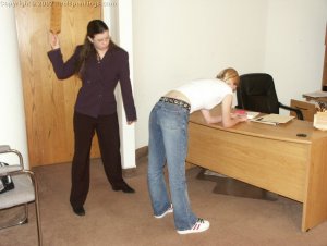 Real Spankings - Rs Institute Office Punishments Week 4 - Holly's Paddling - image 6