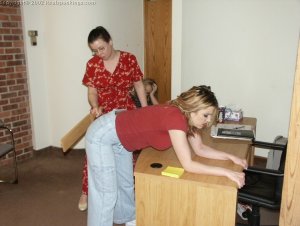 Real Spankings - Rs Institute Office Punishments Week 5 - Mel And Tif Are Paddled - image 6