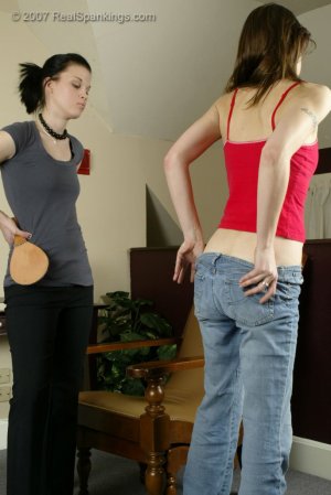 Real Spankings - Abbey Is Spanked In The Living Room - image 8