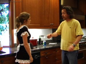 Real Spankings - Maid Caught Drinking - image 6