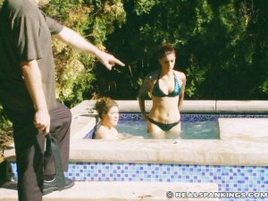 Real Spankings - Jade And Betty Hot Tub Strapping (part 1 Of 2) - image 4