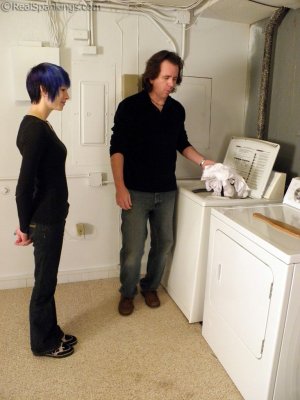 Real Spankings - Lila Confronted About Her Laundry - image 18