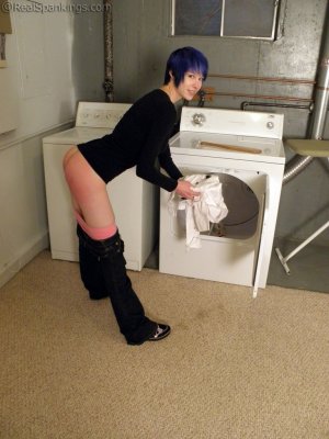 Real Spankings - Lila Confronted About Her Laundry - image 7