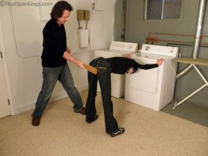 Real Spankings - Lila Confronted About Her Laundry - image 1