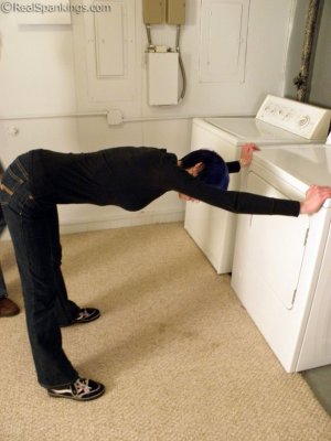 Real Spankings - Lila Confronted About Her Laundry - image 3