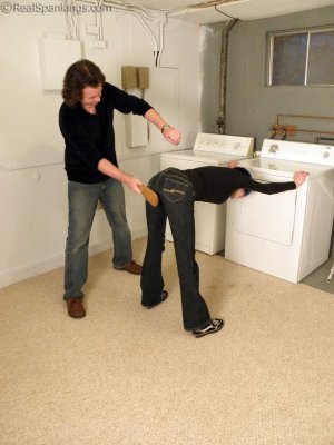 Real Spankings - Lila Confronted About Her Laundry - image 13