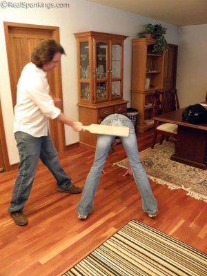 Real Spankings - Monica Paddled In The Lunge Position - image 16
