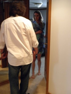 Real Spankings - Frankie And Monica Spanked Naked In The Hallway (part 2) - image 10