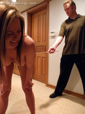 Real Spankings - Caned, Naked In The Hallway - image 8