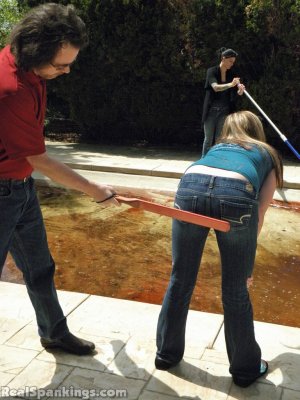 Real Spankings - Riley And Jade Confronted About The Dirty Pool (part 2 Of 2) - image 12