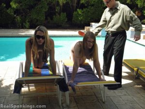 Real Spankings - Paddled By The Pool Naked (part 2: Ivy) - image 7