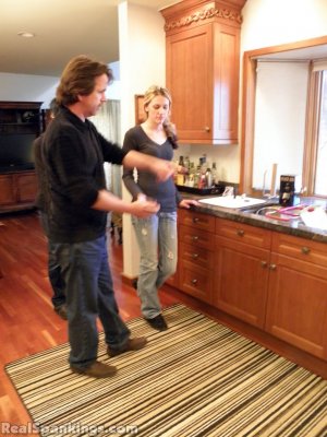 Real Spankings - Monica And Lila Paddled For A Messy Kitchen (part 1 Of 2) - image 1