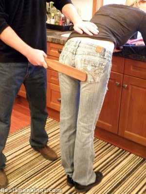 Real Spankings - Monica And Lila Paddled For A Messy Kitchen (part 1 Of 2) - image 3