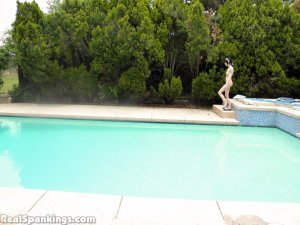 Real Spankings - Lila Punished For Sunbathing Topless (part 2 Of 2) - image 5