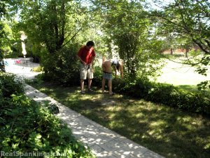 Real Spankings - An Outdoor Strapping For Monica - image 5