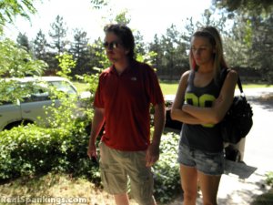 Real Spankings - An Outdoor Strapping For Monica - image 17