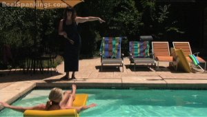 Real Spankings - Monica Caught Naked In The Pool - image 11