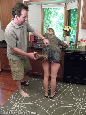 Real Spankings - Brooke Spanked With A Flip Flop - image 9