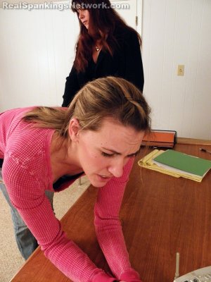 Real Spankings - Monica Caught Sexting In Class - image 4