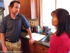 Real Spankings - Kristy Makes A Scene At Michael's Work Party And Her Bottom Pays The Price. - image 5