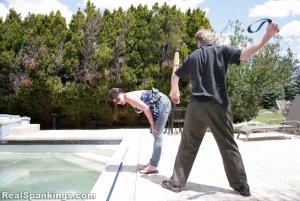 Real Spankings - Lauren: Strapped By The Pool - image 4