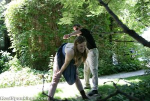 Real Spankings - Alex Gets A Whuppin Outside - image 15