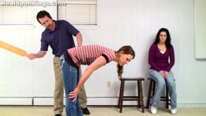 Real Spankings - Monica & Jordyn: Severe Paddling From The Principal (part 1) - image 6
