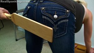 Real Spankings - School Corporal Punishment With A Heavy Wooden Paddle. - image 16