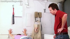 Real Spankings - Raquel: Punished In The Laundry Room - image 6