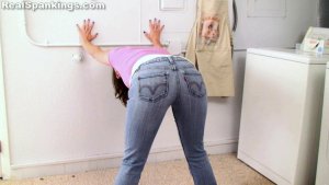 Real Spankings - Raquel: Punished In The Laundry Room - image 9