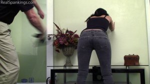 Real Spankings - Kiki Spanked With The Belt While Kj Listens (part 1 Of 2) - image 15