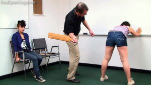 Real Spankings - Two Girl School Paddling (part 2) - image 18