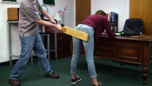 Real Spankings - Two Girl School Corporal Punishment Paddling (part 2) - image 7
