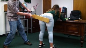 Real Spankings - Two Girl School Corporal Punishment Paddling - (part 1) - image 11