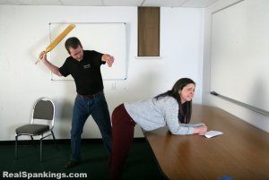 Real Spankings - Adriana Is Paddled By Mr. M - image 12