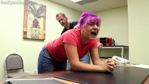 Real Spankings - Stella Is Paddled By The Principal - image 7