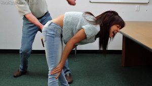 Real Spankings - A Severe Paddling For Dress Code Violations And Lying - image 7