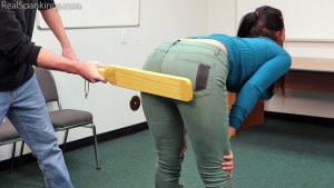Real Spankings - Bent Over And Paddled - image 12
