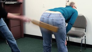 Real Spankings - Devon Is Paddled By The Principal - image 2