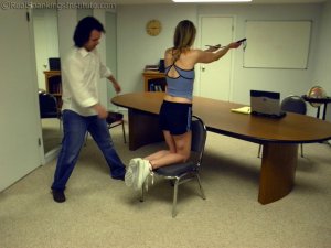 Real Spankings Institute - Monica Spanked For Unimproved Gym Evaluation - image 8