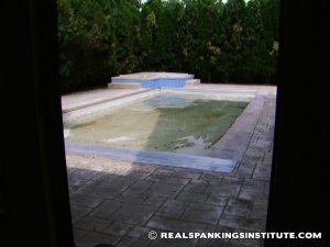 Real Spankings Institute - Lila Receives A Lesson On The Correct Way To Clean The Pool (part 1 Of 2) - image 13