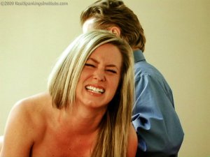 Real Spankings Institute - Riley Caught Sleeping Naked And Late For Class (part 1 Of 2) - image 16