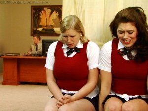 Real Spankings Institute - Betty And Angela Visit The Assistant Dean (part 1 Of 2) - image 12