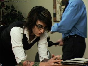 Real Spankings Institute - Jade Strapped For Tardiness (part 2 Of 2) - image 18